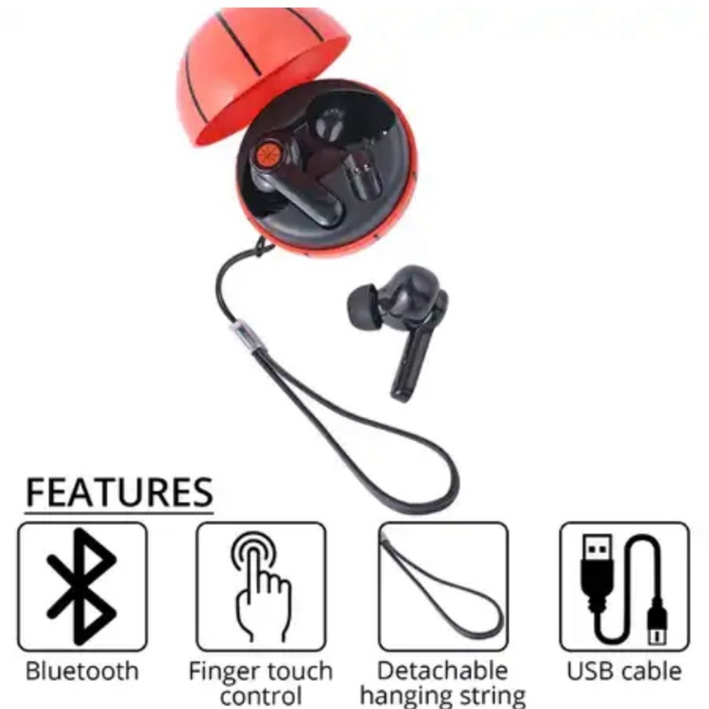 🏀Basketball Bluetooth Earbuds🏀 - Picture 2 of 12